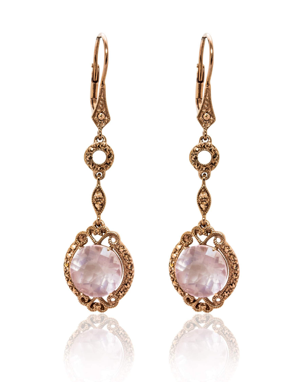 Rose Gold Chandelier Earrings!