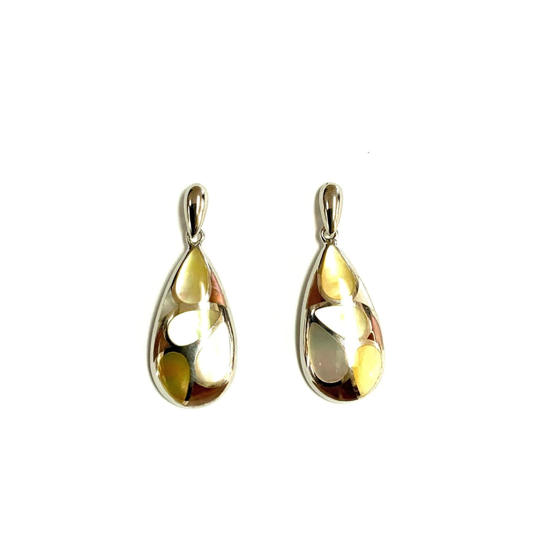 Stunning Mother Of Pearl Inlay Earrings!