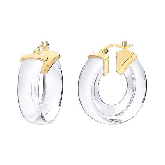 Lucite Hoop Earrings!