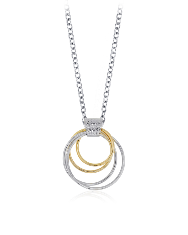 Four Loop Pendant! Gold/Silver