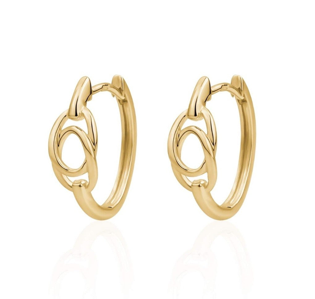 Gold Plated Huggies On Sterling Silver!