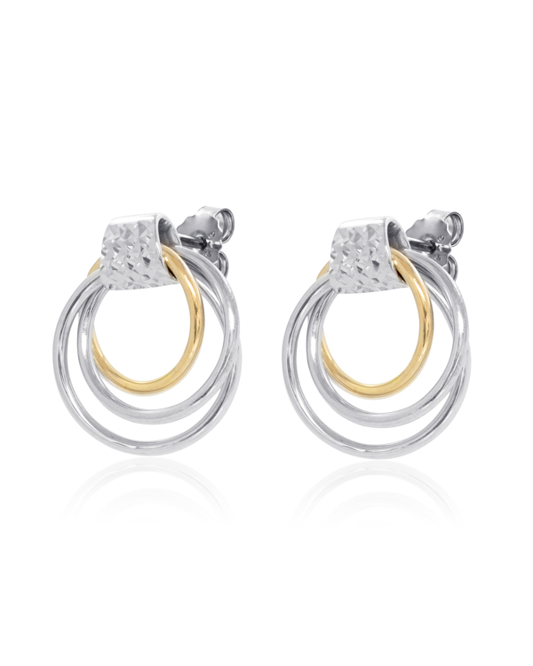 Four Loop Earrings! Gold/Silver