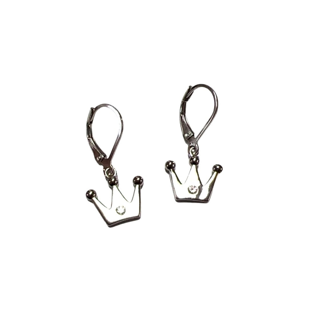 Crown Sterling Silver Earrings!