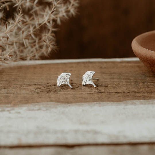 Gingko Leaf Studs!