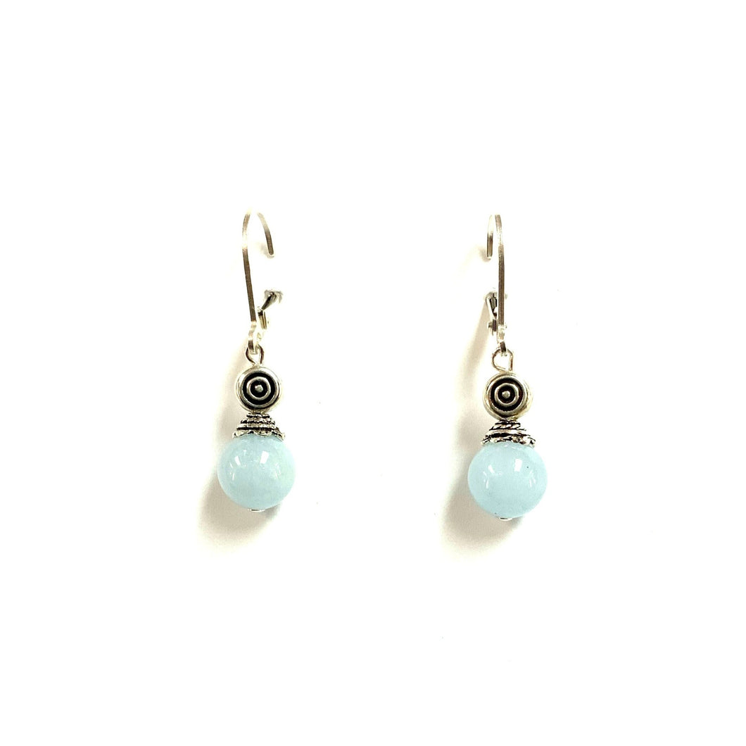 Aquamarine Sterling Silver Earrings!