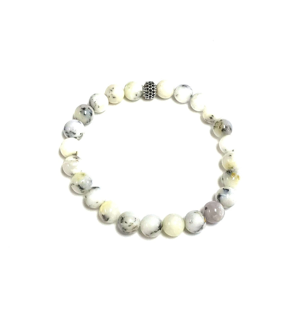 BZen White Dendrite Opal Bracelet!