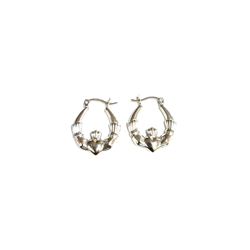Sterling Silver Claddagh Earrings!