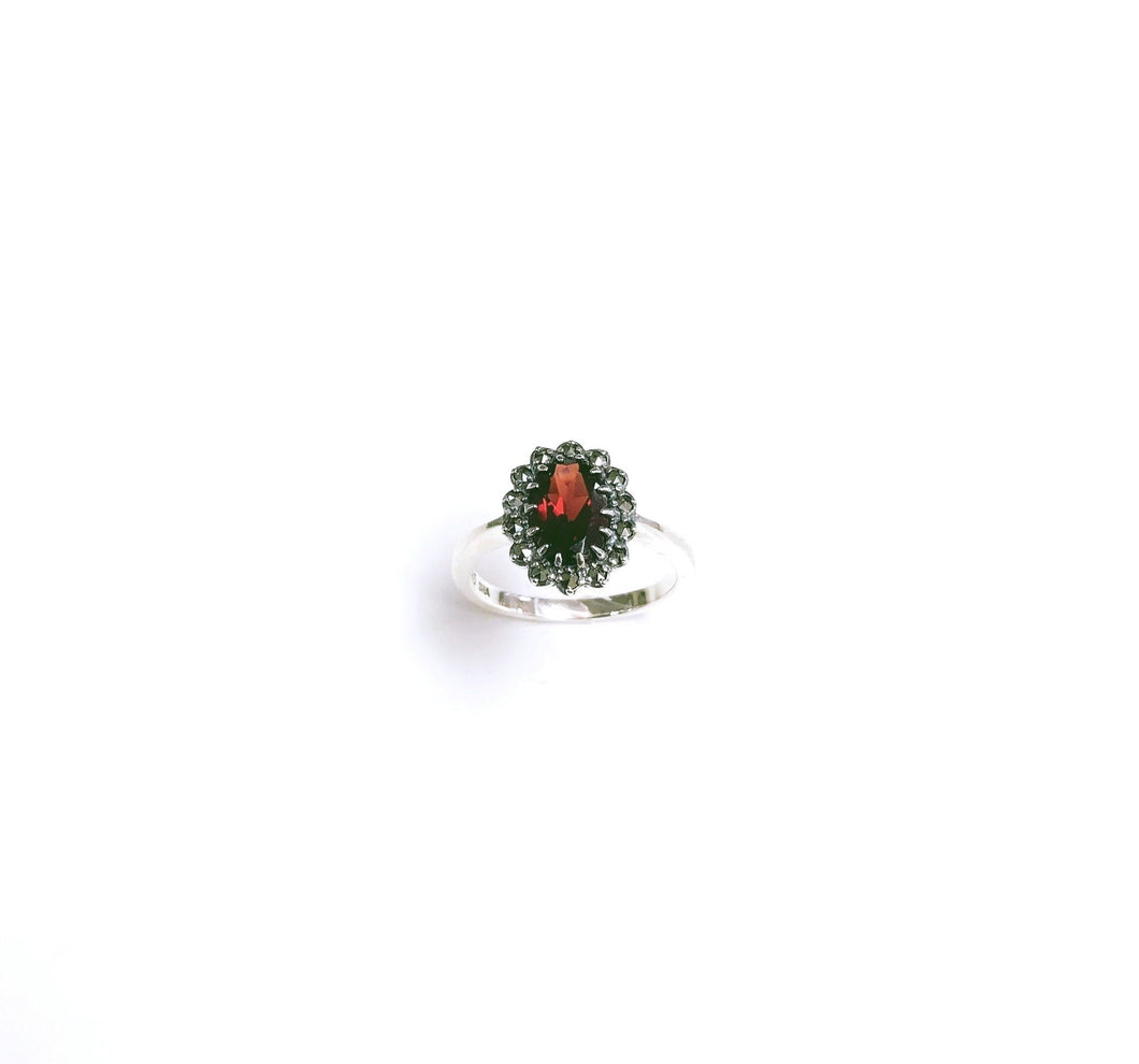Mozambique Garnet Ring