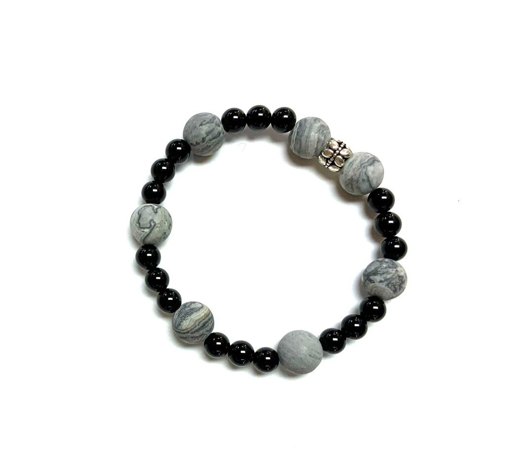 BZen Map Stone Bracelet With Black Onyx!