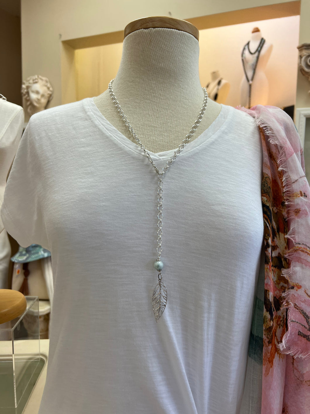 Sterling Silver & Larimar Lariat!