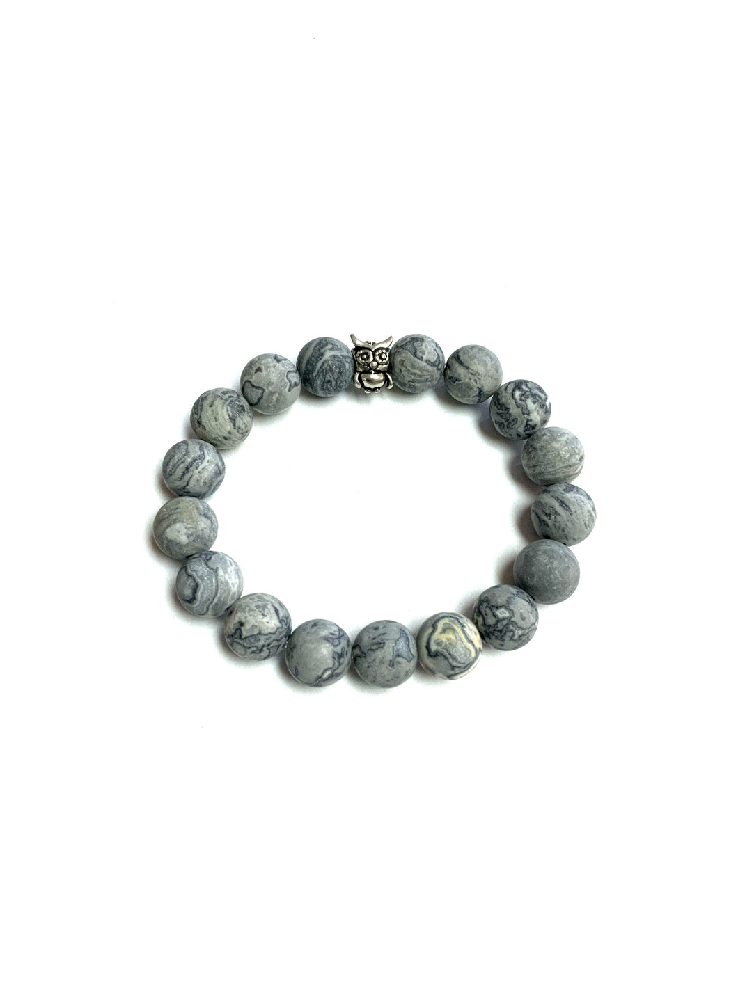 BZen Map Stone Bracelet With Sterling Silver Owl!