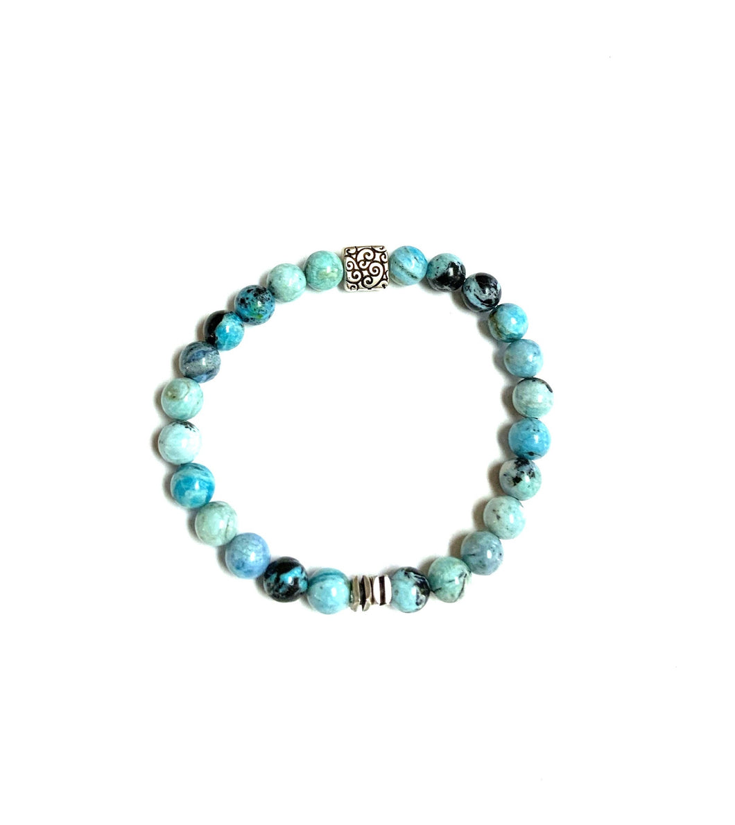 Blue Opal & Pewter BZen Bracelet!