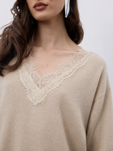 V-Neck Lace Dalma Sweater By Notshy
