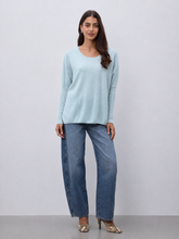 Agnes Cashmere Sweater By NotShy Cashmere (Sky Blue)