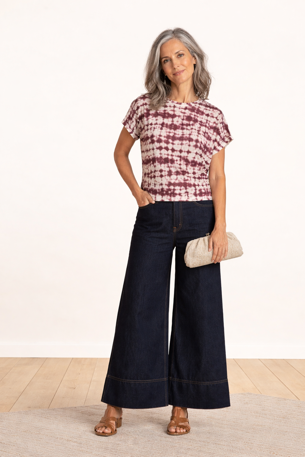 Bordeaux Tie Die T’Shirt Eco By La Fee Maraboutee