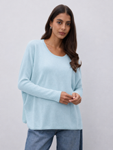 Agnes Cashmere Sweater By NotShy Cashmere (Sky Blue)