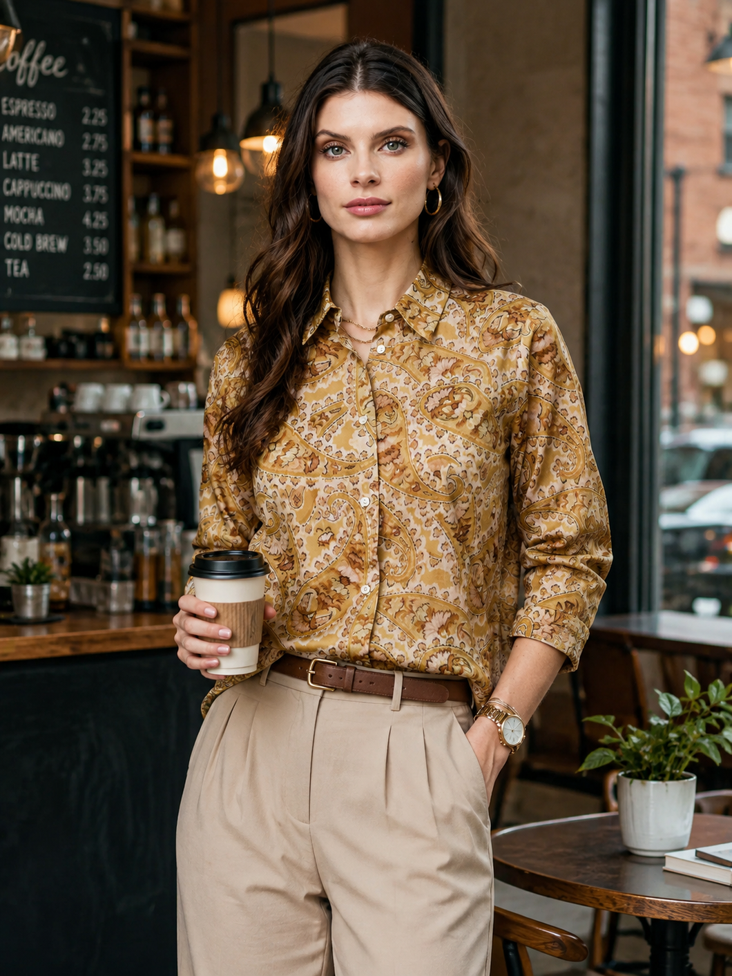 Adriana Fil Noir Shirt Made With Liberty Fabric
