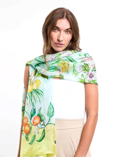 Exotic Floral Scarf By Fraas! **30% Off**