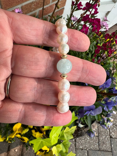 Morganite & Freshwater Pearl Bracelets!