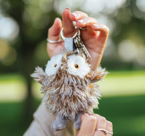 Elvis The Owl Plush Keyring By Wrendale!