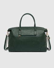 Alexis Stripe Weekender Travel Bag In Forest Green!