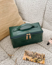 Mary Cosmetic Bag In Forest Green!