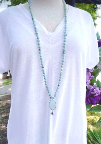 Amazonite Necklace With Larimar!