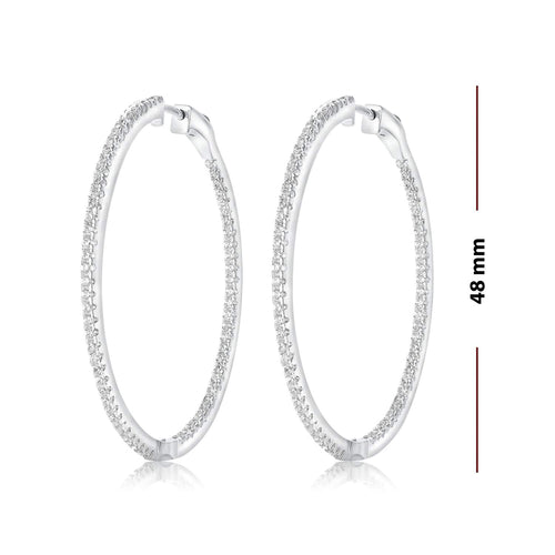 Fabulous Statement Sterling Silver Hoops!