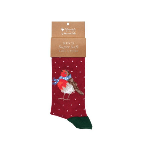 Seasons Tweetings Robin Men’s Socks By Wrendale!
