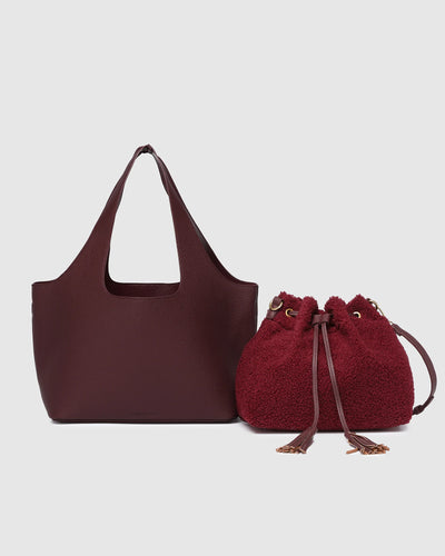 Paisley Handbag In Burgandy!
