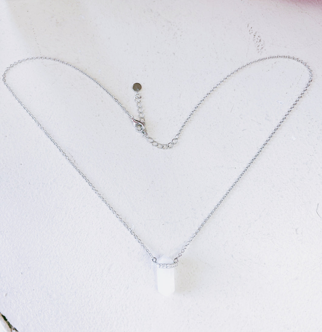 Moonstone Pendant Necklace!