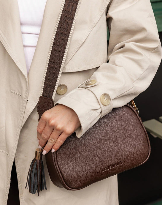 Jacinta Gia Crossbody Bag In Chocolate!   Best Seller!