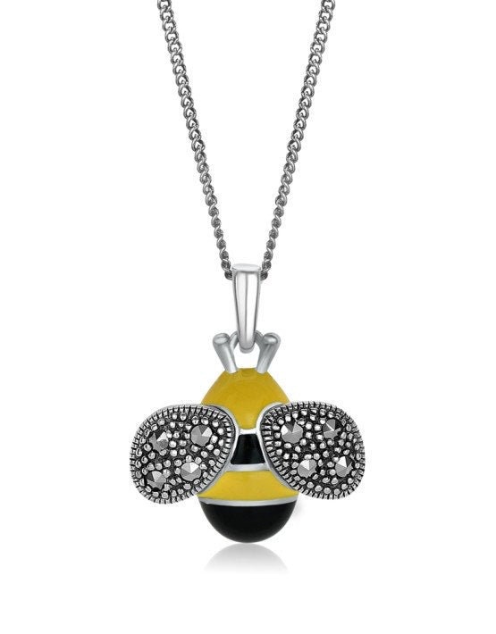 Enamelled Bee Pendant!