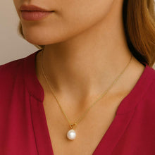 Heart & Pearl Pendant Necklace