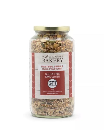 Ste. Anne’s Traditional 450g Jar Of Granola  Gluten Free