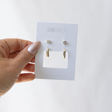 Duet Set Square Hoops
