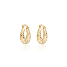 Lucca Gold Twisted Hoop Earrings