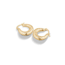 Lucca Gold Twisted Hoop Earrings