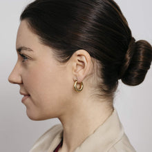 Lucca Gold Twisted Hoop Earrings