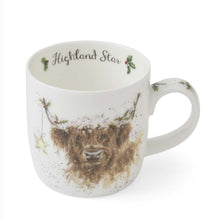 Highland Cow Star Christmas Wrendale 11oz Mug