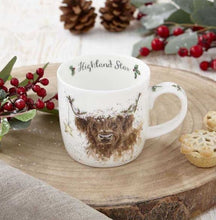 Highland Cow Star Christmas Wrendale 11oz Mug
