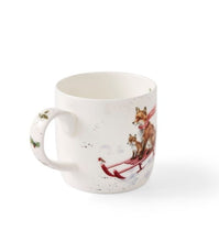 Wrendale Sleigh Ride Fox  Christmas 11oz Mug