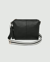 Kasey Stripe Crossbody Bag Black  *Best Seller*