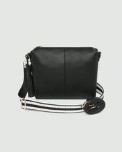 Kasey Stripe Crossbody Bag Black  *Best Seller*