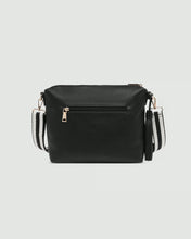 Kasey Stripe Crossbody Bag Black  *Best Seller*