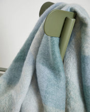 FOXFORD Clew Bay Mohair Throw!  Made In Ireland!  Blue!