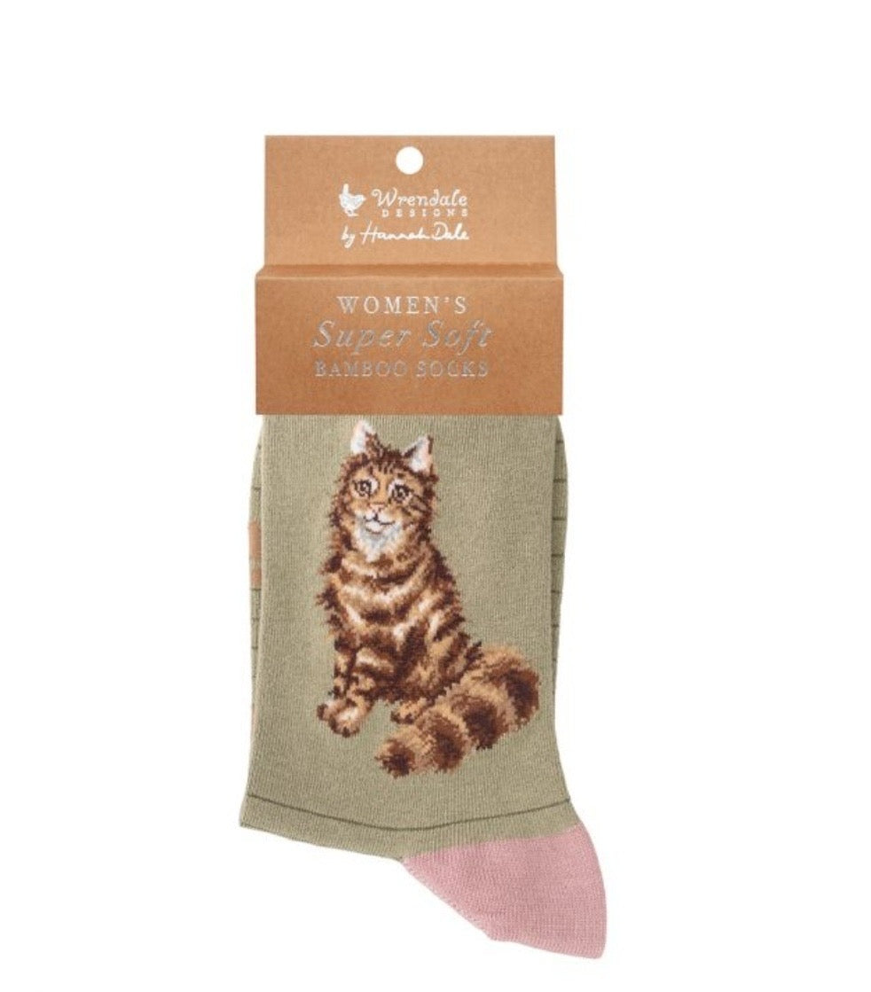 Feline Fabulous Cat Sock By Wrendale