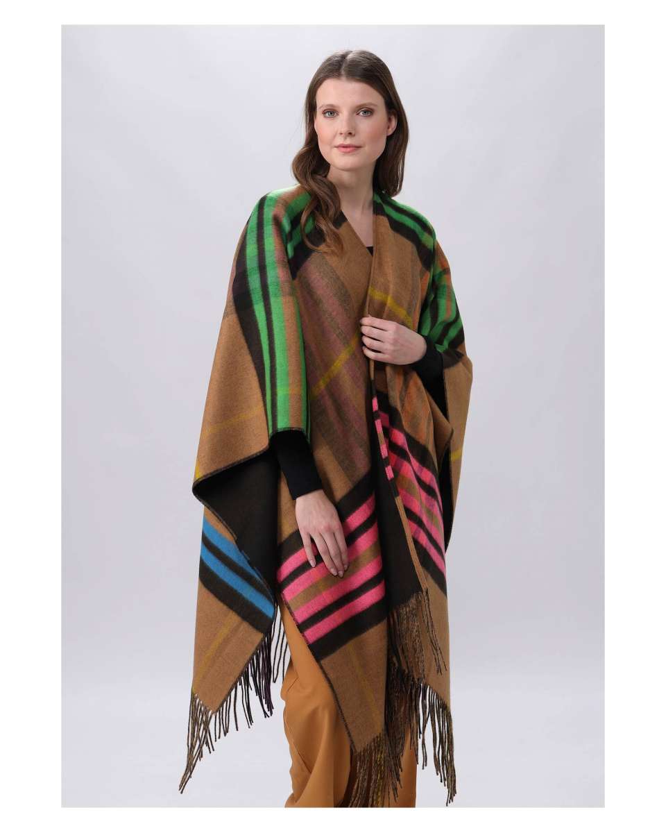 Reversible Plaid Cape By Fraas!