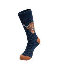 Highland Heathers Cow Men’s Socks By Wrendale