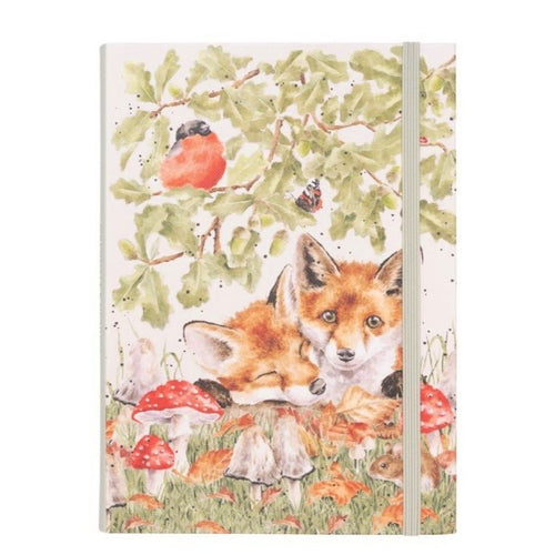 Under The Oak Tree Fox Flexi Notebook